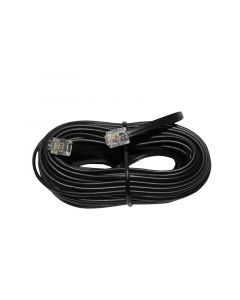 ΚΑΛΩΔΙΟ ΠΡΟΕΚΤΑΣΗΣ ΤΗΛΕΦΩΝΟΥ 6P4C ΠΛΑΚΕ <b>10μ ΜΑΥΡΟ</b>