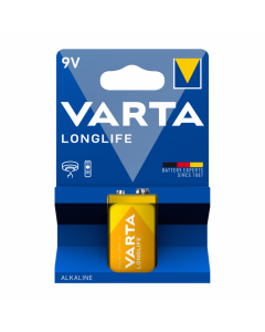 ΜΠΑΤΑΡΙΑ VARTA 4122 ΑΛΚΑΛΙΚΗ <b>BLISTER : 1 ΤΕΜΑΧΙΟ LONGLIFE 9V</b>