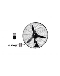 ΑΝΕΜΙΣΤΗΡΑΣ ΕΠΙΤΟΙΧΟΣ 130W Φ66cm ΜΕ ΤΗΛΕΧ/ΡΙΟ ΜΕΤΑΛΛΙΚΟΣ ΜΑΥΡΟΣ