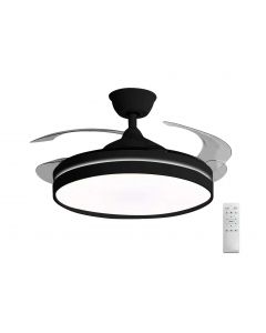 ΑΝΕΜΙΣΤΗΡΑΣ ΟΡΟΦΗΣ 32W Φ106cm LED 36W CCT ΜΕ ΤΗΛ/ΡΙΟ PC ΜΑΥΡΟΣ