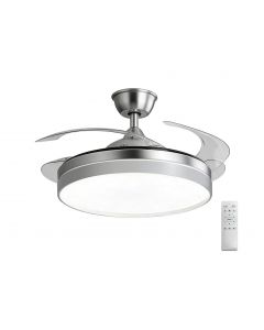 ΑΝΕΜΙΣΤΗΡΑΣ ΟΡΟΦΗΣ 32W Φ106cm LED 36W CCT ΜΕ ΤΗΛ/ΡΙΟ PC ΣΑΤΙΝΕ