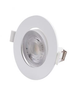 LED ΣΠΟΤ ΨΕΥΔΟΡΟΦΗΣ ΚΙΝΗΤΟ ΣΤΡΟΓΓΥΛΟ 3W/5W/7W CCT 38° <b>ΛΕΥΚΟ</b>