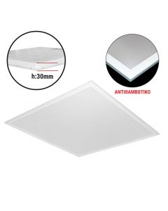 ΦΩΤΙΣΤΙΚΟ ΨΕΥΔΟΡΟΦΗΣ LED PANEL 60X60 <b>40W ΛΕΥΚΟ</b> UGR19 ΛΕΥΚΟ BACKLIT