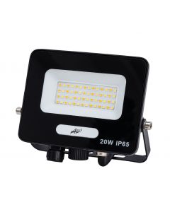 ΠΡΟΒΟΛΕΑΣ LED <b>20W</b> 230V <b>CCT</b> ΚΑΙ ΓΙΑ ΑΝΙΧΝΕΥΤΗ ΚΙΝΗΣΗΣ IP65 ΜΑΥΡΟΣ