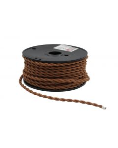 ΚΑΛΩΔΙΟ ΚΟΡΔΟΝΙ ΣΤΡΙΦΤΟ ΔΙΑΚΟΣΜΗΤΙΚΟ 2x0.50mm² 30M <span style="color: #9b6d64;">ΜΠΕΖ-ΚΑΦΕ</span>