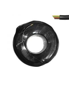 ΚΑΛΩΔΙΟ ΤΗΛΕΦΩΝΟΥ ΠΛΑΚΕ ΠΡΟΕΚΤΑΣΕΩΣ ΠΟΛΥΚΛΩΝΑ 2 ΖΕΥΓΩΝ <b>ΜΑΥΡO</b> 