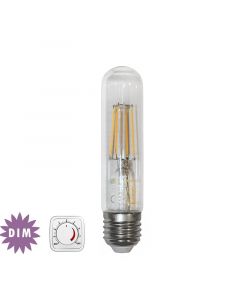 LED COG ΣΩΛΗΝΑΣ <b>L:125mm D:30mm</b> ΔΙΑΦANO <b>Ε27 6W</b> 230V ΝΤΙΜAPIZ. <span style="color: #f83206;">ΘΕΡΜΟ</span> 
